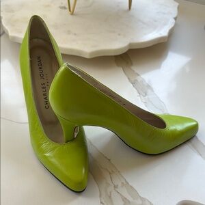 Charles Jourdan Women's Green Pumps